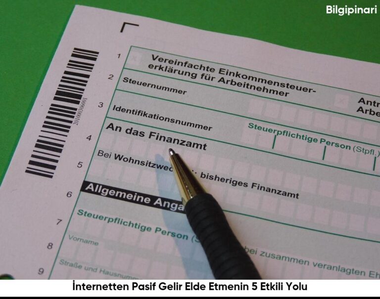 Internetten Pasif Gelir Elde Etmenin 5 Etkili Yolu6